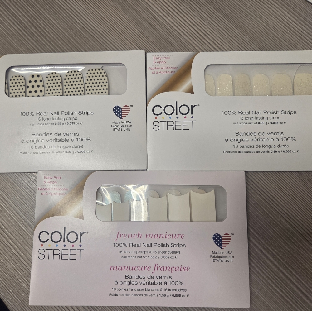 Color Street Nail Polish Strips Set - Clear Overlay